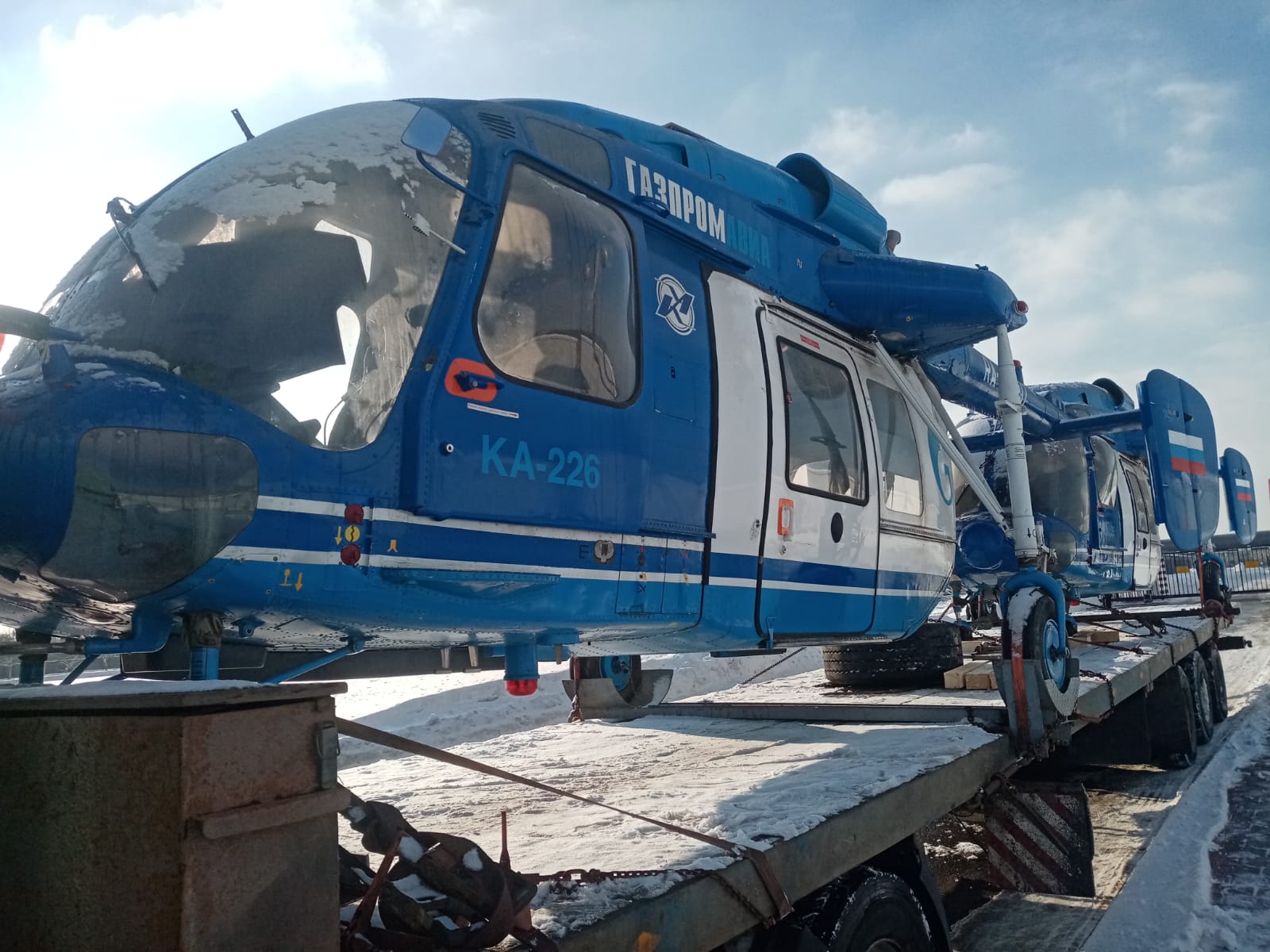 Вертолет Ка-226 из п.Рязановское в МО-Кизляр